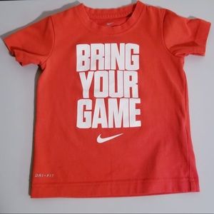 Nike Bring your Game not your name boys t-shirt 3T
